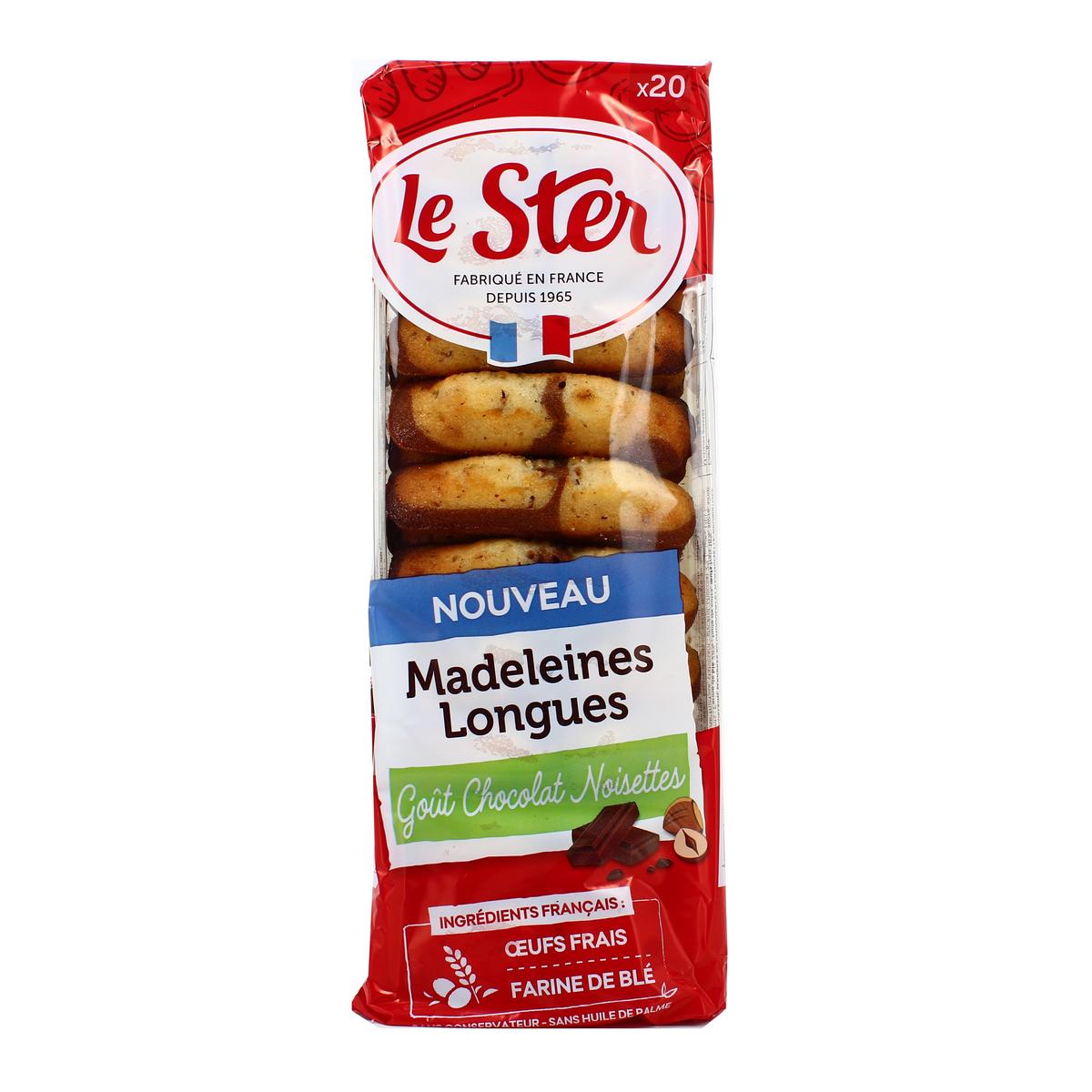 Madeleines Longues Chocolat Noisettes 250g