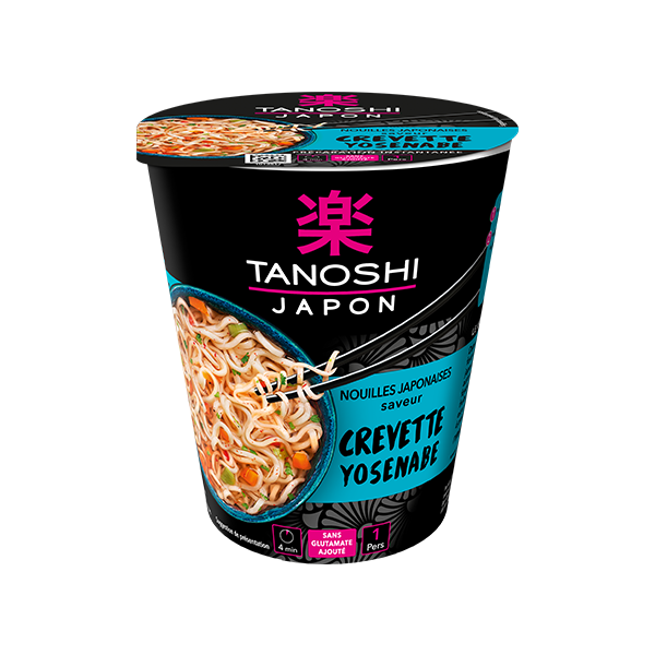 Tanoshi Nouilles Crevette Yosenabe 65g