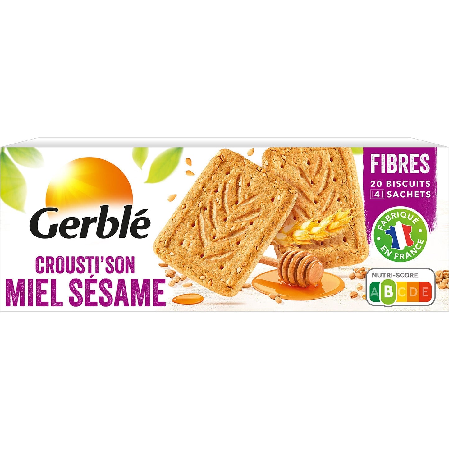 Gerble Crousti'son Miel Sesame 200g