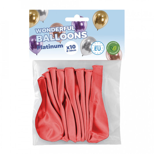 Ballon de Baudruche Rouge 10pce