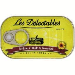 Les Delectables Sardines Huile 125g