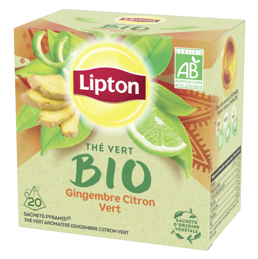 Lipton Gingembre Citron Vert 28g