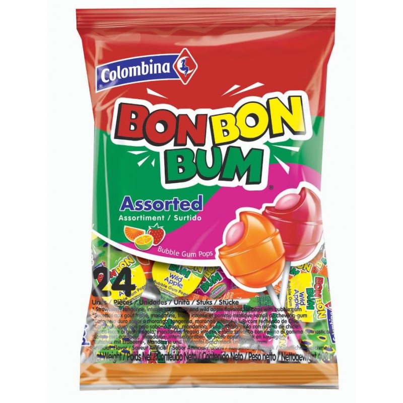 Colombina Bon Bon Bum Assortiment 408g