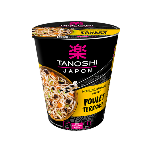 Tanoshi Nouilles Poulet Teriyaki 65g