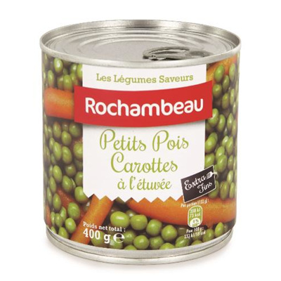 Rochambeau Petits Pois Carottes 400g