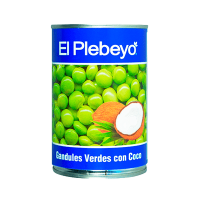 El Plebeyo Grandules Verdes Coco 425g