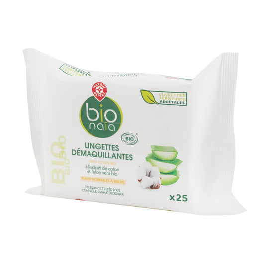 Bio Naia Lingettes Demaquillantes