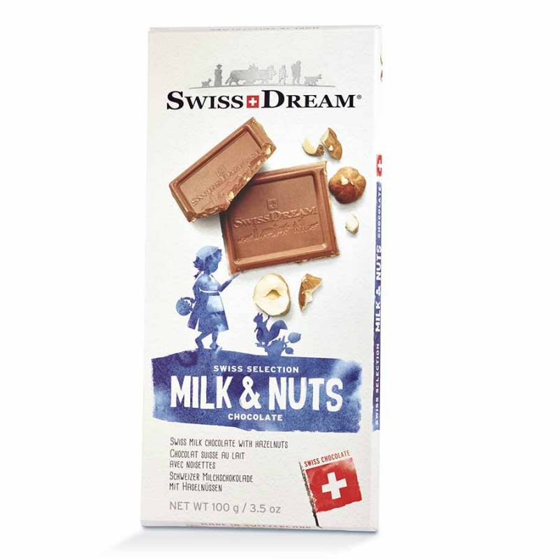 SwissDream Milk & Nuts 100g