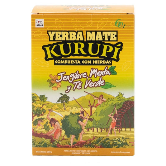 Kurupi Jengibre, Menta y Te Verde 500g
